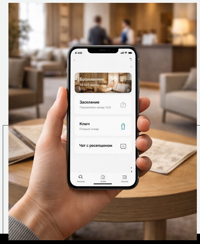 Мобильное приложение для гостей отеля в Кушве, управление сервисом
